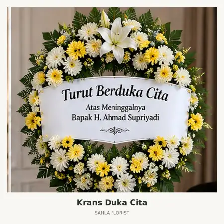 Krans Bunga Duka Hartono Mall Yogyakarta